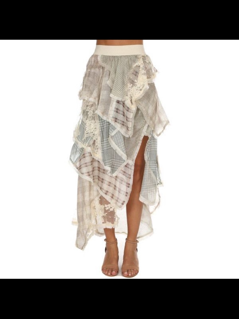 Zimmermann Cavalier Plaid Silk Linen Runway Skirt Spring 2017 zimmerman size 2 - Picture 3 of 7